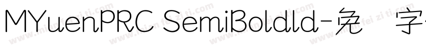 MYuenPRC SemiBoldld字体转换